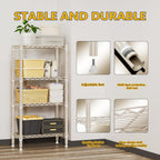 4 Tier Shelf Metal Storage Shelves Wire Rack