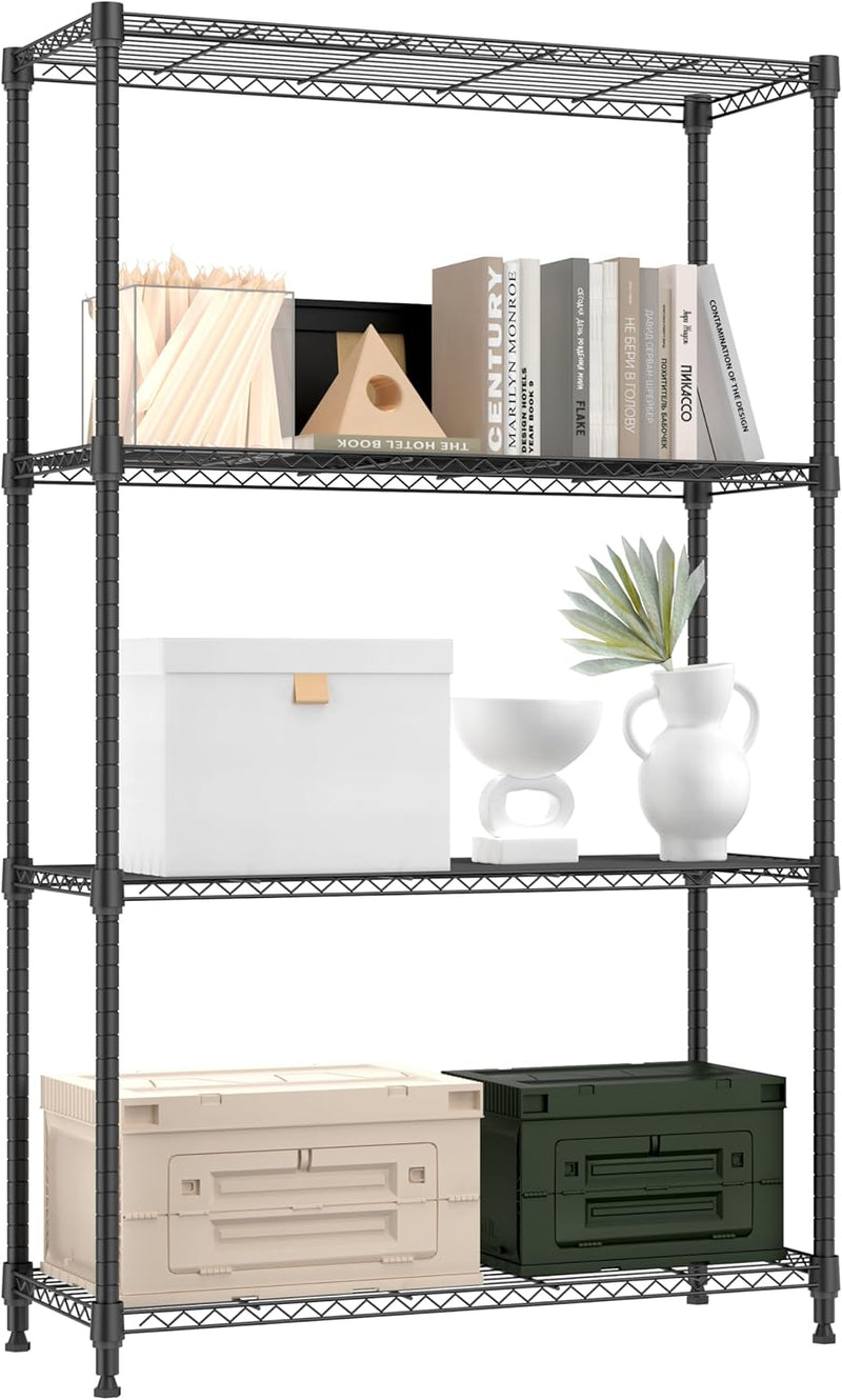 4 Tier Shelf Metal Storage Shelves Wire Rack