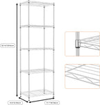 4 Tier Shelf Metal Storage Shelves Wire Rack
