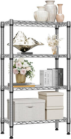 4 Tier Shelf Metal Storage Shelves Wire Rack