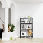 4 Tier Shelf Metal Storage Shelves Wire Rack
