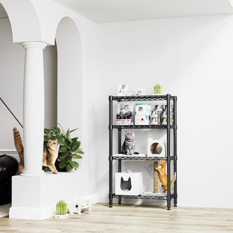 4 Tier Shelf Metal Storage Shelves Wire Rack