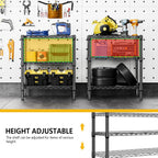 4 Tier Shelf Metal Storage Shelves Wire Rack
