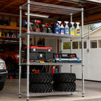 4 Tier Shelf Metal Storage Shelves Wire Rack