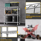 4 Tier Shelf Metal Storage Shelves Wire Rack