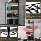 4 Tier Shelf Metal Storage Shelves Wire Rack