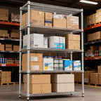 4 Tier Shelf Metal Storage Shelves Wire Rack