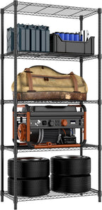 4 Tier Shelf Metal Storage Shelves Wire Rack