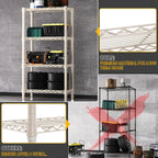4 Tier Shelf Metal Storage Shelves Wire Rack