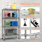 4 Tier Shelf Metal Storage Shelves Wire Rack