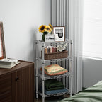 4 Tier Shelf Metal Storage Shelves Wire Rack