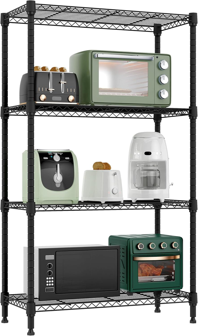 4 Tier Shelf Metal Storage Shelves Wire Rack
