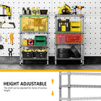 4 Tier Shelf Metal Storage Shelves Wire Rack