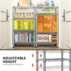 4 Tier Shelf Metal Storage Shelves Wire Rack