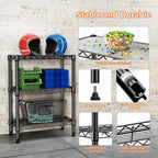 4 Tier Shelf Metal Storage Shelves Wire Rack