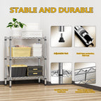 4 Tier Shelf Metal Storage Shelves Wire Rack