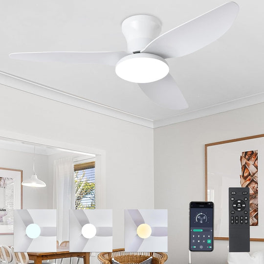 40" Ceiling Fans with Lights and Remote 6