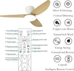 40" Ceiling Fans with Lights and Remote 6