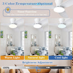 40" Ceiling Fans with Lights and Remote 6