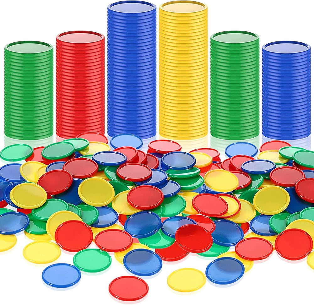 400 Pieces Plastic Poker Chips 4 Colors 1