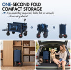 400L Beach Trolley Cart for Sand with Drop-Down