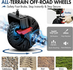 400L Beach Trolley Cart for Sand with Drop-Down
