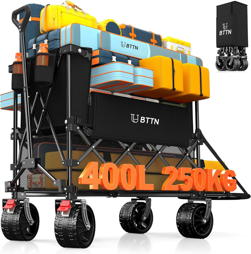 400L Double Decker Folding Festival Trolley 250KG
