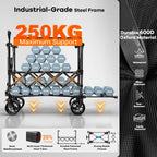 400L Double Decker Folding Festival Trolley 250KG