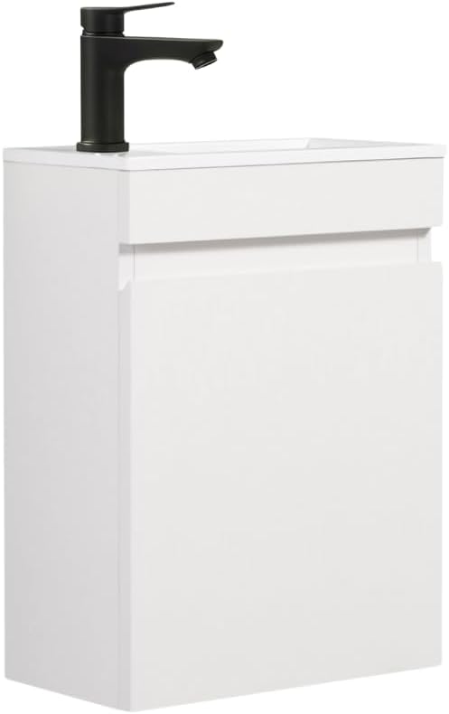 400MM Wall Hung Cloakroom Vanity Unit with Basin
