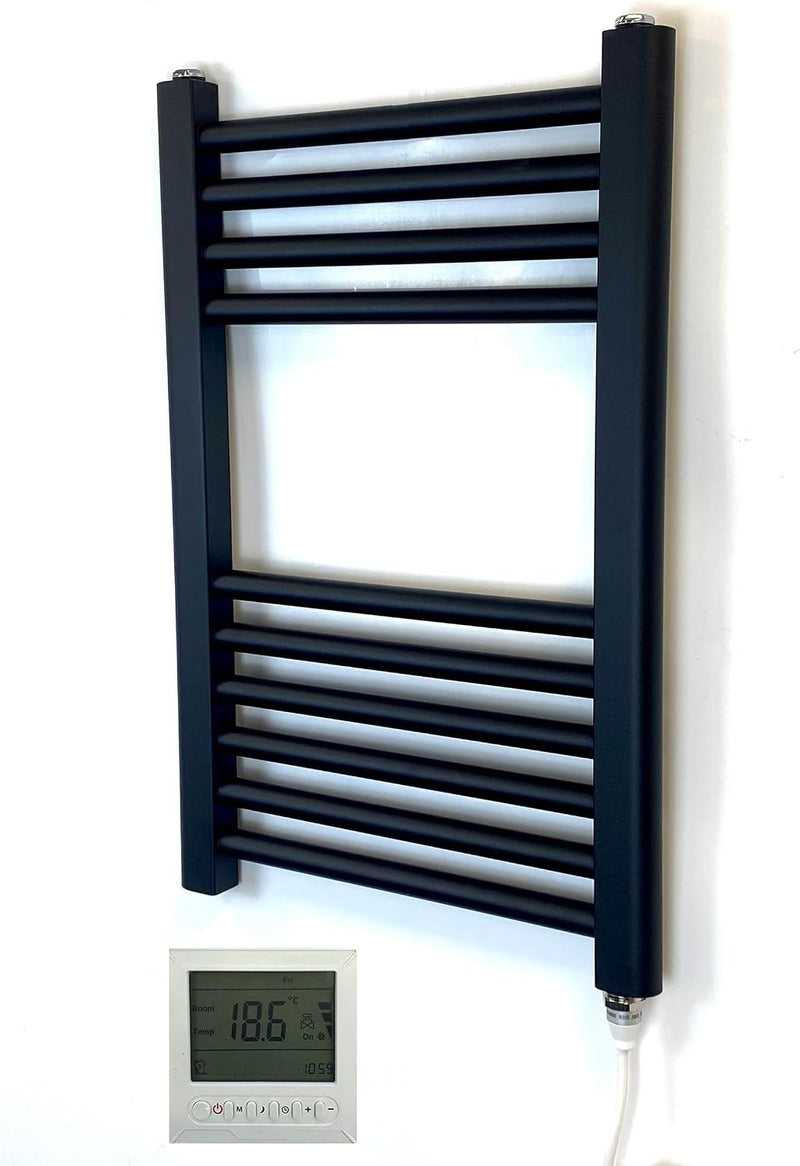 400W X 600h Electric Straight Heated Towel Rail