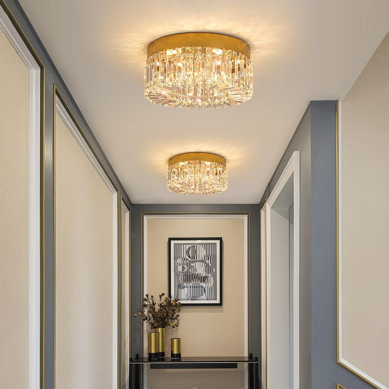 40CM Modern Crystal LED Chandelier for Bedroom Hallway