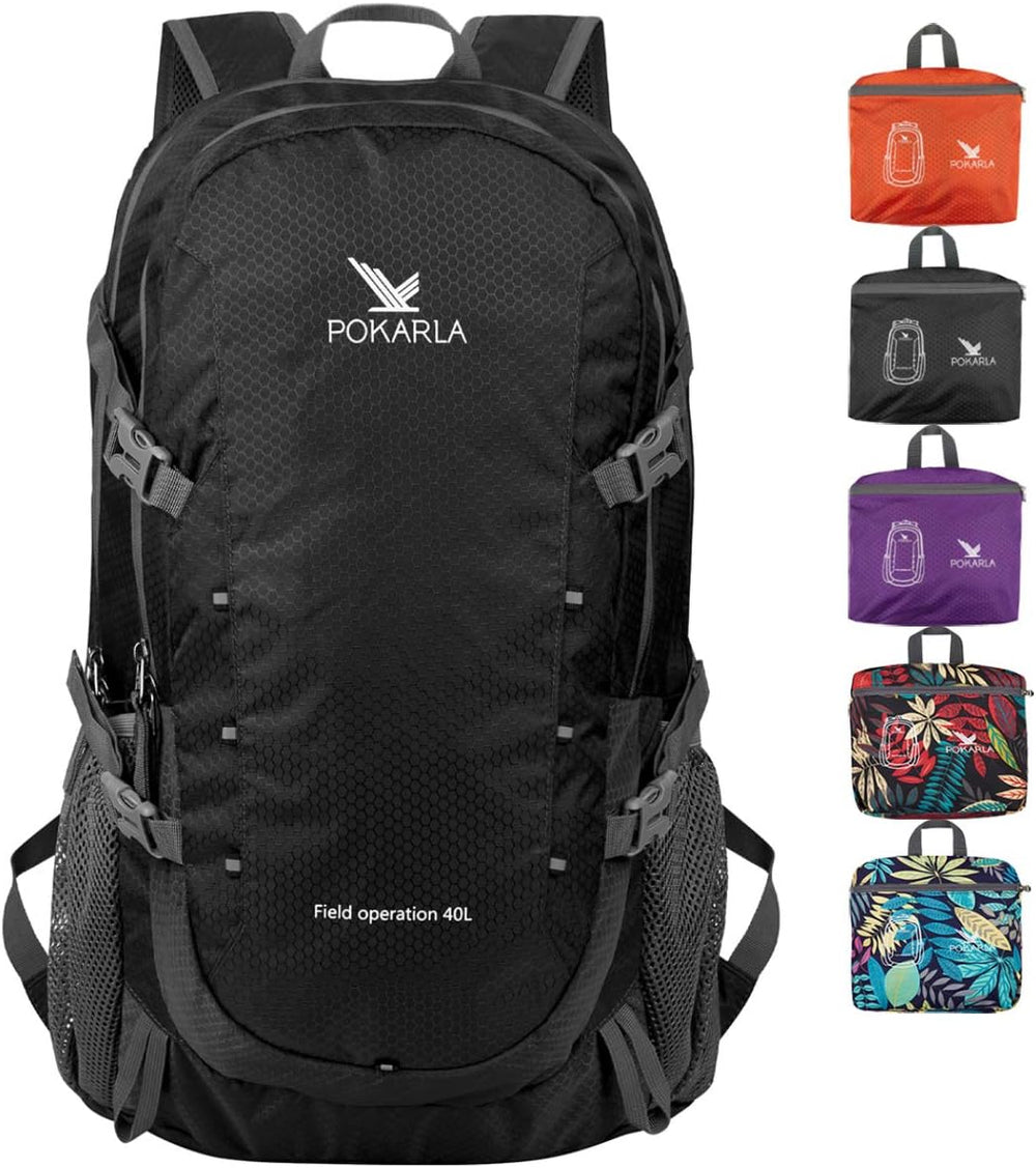 40L Foldable Rucksack Travel Hiking Folding