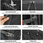 40L Foldable Rucksack Travel Hiking Folding