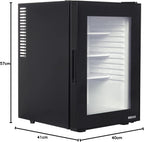 40L Glass Door Minibar Silent Hotel Mini Bar