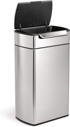 40L Rectangular Touch-Bar Kitchen Bin