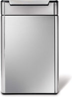 40L Rectangular Touch-Bar Kitchen Bin