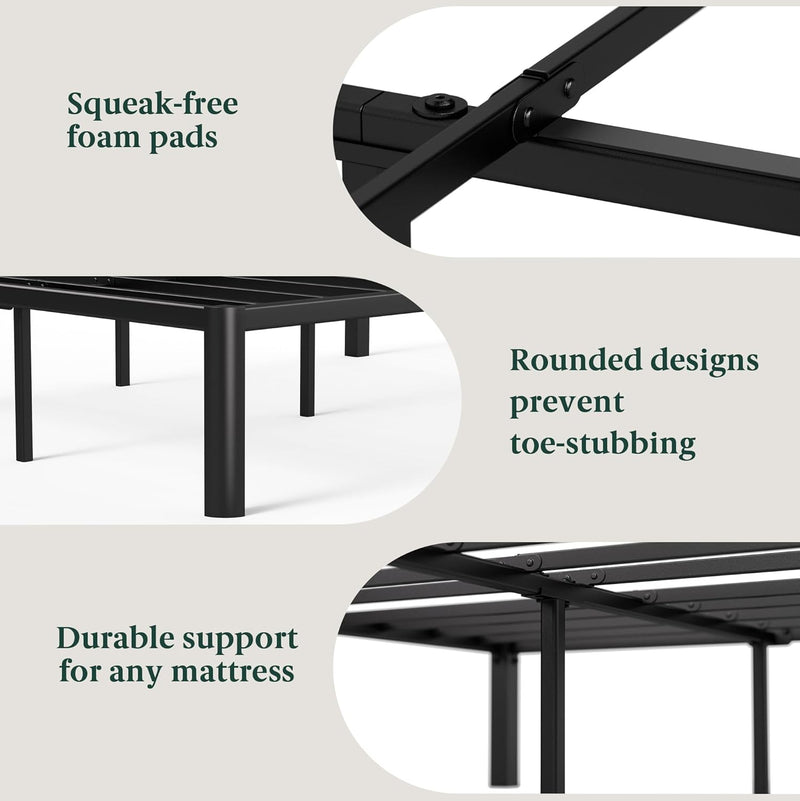 Van 41CM Metal Platform Bed Frame Steel