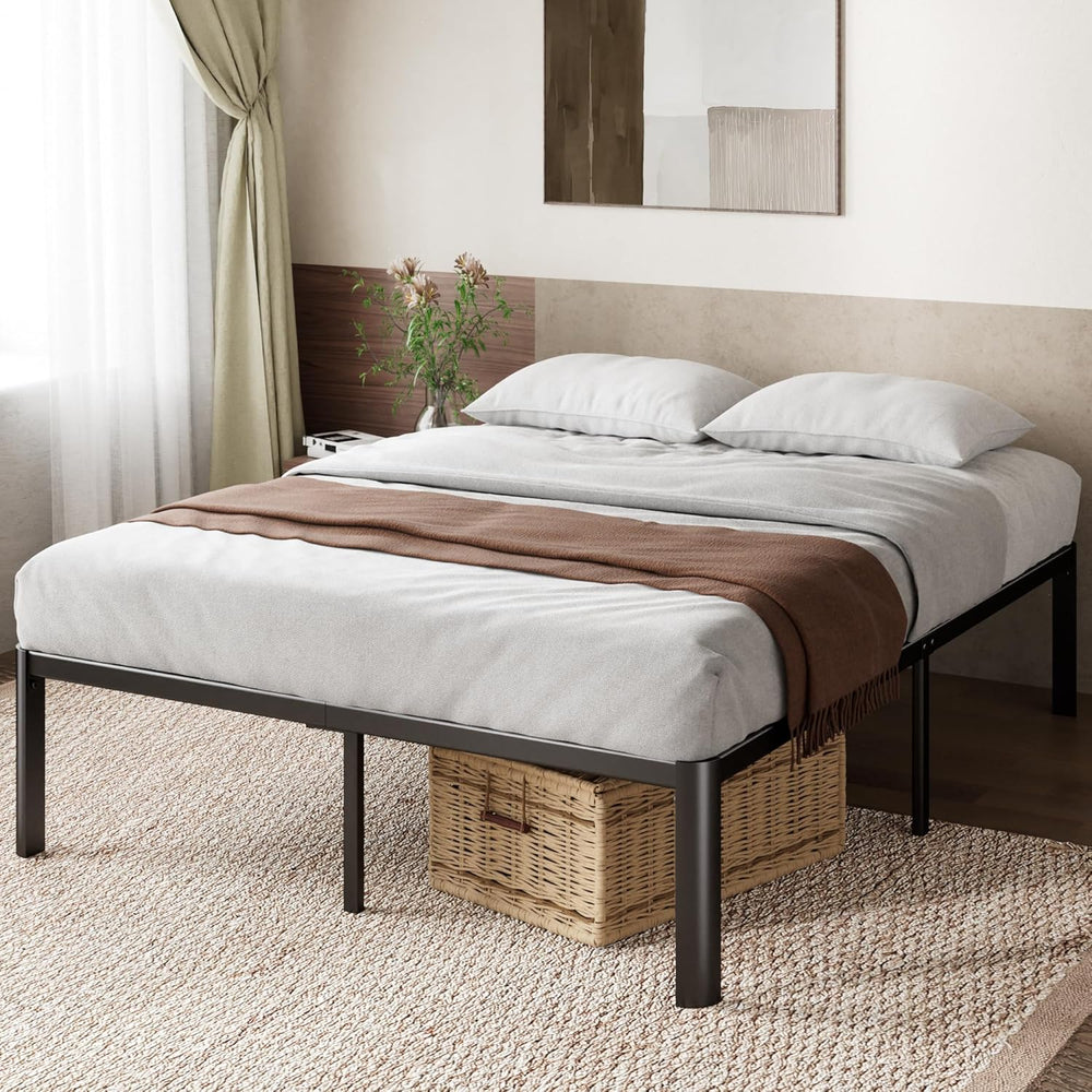 41CM Metal Platform Bed Frame Steel Slat