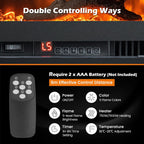 42” 106CM Electric Fireplace Freestanding Wall Mounted Recessed