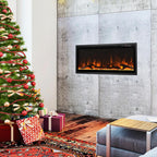 42” 106CM Electric Fireplace Freestanding Wall Mounted Recessed