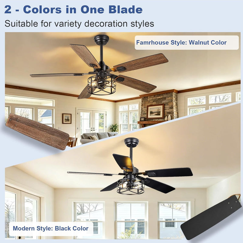 42-Inch Ceiling Fan with Light: Brushed Nickel Fans