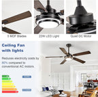 42-Inch Ceiling Fan with Light: Brushed Nickel Fans