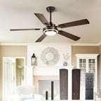 42-Inch Ceiling Fan with Light: Brushed Nickel Fans