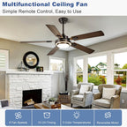 42-Inch Ceiling Fan with Light: Brushed Nickel Fans
