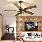 42-Inch Ceiling Fan with Light: Brushed Nickel Fans