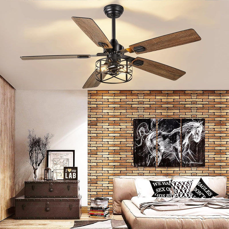 42-Inch Ceiling Fan with Light: Brushed Nickel Fans