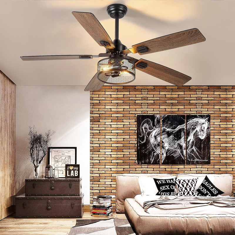 42-Inch Ceiling Fan with Light: Brushed Nickel Fans
