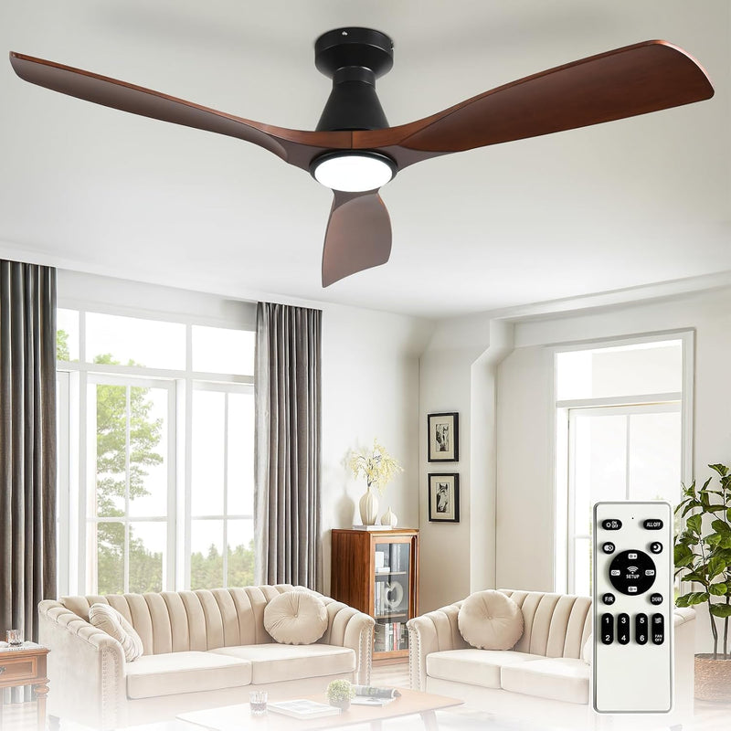 42-Inch Ceiling Fans with Lights: 3 Blade Flush