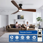 42-Inch Ceiling Fans with Lights: 3 Blade Flush
