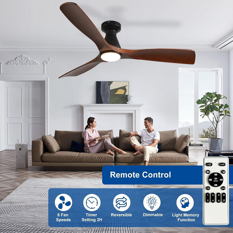 42-Inch Ceiling Fans with Lights: 3 Blade Flush